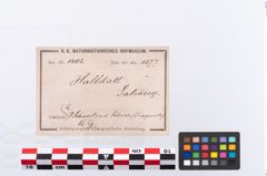 Etikett zu Eisenschwert (NHMW-PRAE-001402)